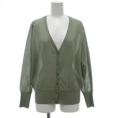 グリーンレーベルリラクシング ユナイテッドアローズ green label relaxing カーディガン シアー 緑 グリーン /JS ■YHS7