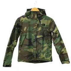 THE NORTH FACE ザ・ノースフェイス ノベルティー スクープ ジャケット レディース パウダーガード取り外し可 カモフラグリーン Mサイズ NPW61525 中古 T1