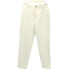 グリーンレーベルリラクシング ユナイテッドアローズ green label relaxing 美品 テーパード パンツ ウール 36 S相当 ライトグレー ■YHS10 A1211