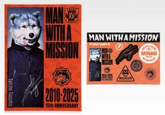 MAN WITH A MISSION 맨위즈 어미션 맨위즈 MWAM 15th ANNIVERSARY 2026 이치 반 복권 클리어 파일 스티커 세트 (도쿄 타나카) [도쿄 타나카]