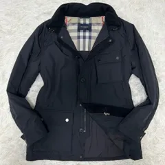 【極美品/L】BURBERRY LONDON バーバリーロドン ダウンジャケット ジップアップ アウター コート 三陽商会 メガノバチェック ブラック 黒 ベージュ 薄茶 フォール ビジネス カジュアル 通勤 通学 入社式 入園式 卒園式 卒業式 メンズ