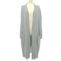 B&Y ユナイテッドアローズ BEAUTY&YOUTH ビューティー&ユース ソフトウールマキシニットガウン ロング ニット カーディガン コーディガン グレー ■YHS3 A0917