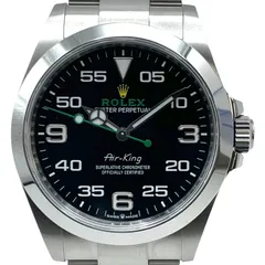 ロレックス ROLEX エアキング 126900 ブラック SS 自動巻き メンズ 腕時計