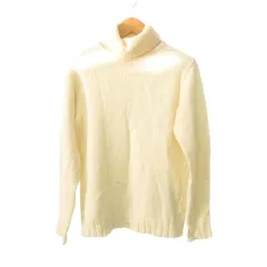 ナノユニバース nano universe タートルネック ニット セーター 長袖 Sサイズ アイボリー ■YHS2