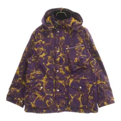 BURBERRY (バーバリー) ローズプリントフーデットジップアップジャケット パープル/イエロー 8077279のサムネイル