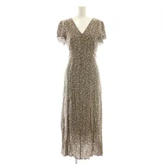 フレイアイディー FRAY I.D ワンピース ロング 花柄 半袖 1 ブラウン /DF