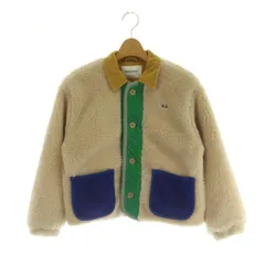 ボボショーズ BOBO CHOSES キッズ ボアジャケット コーデュロイ 切替 134cm ベージュ /MY ■OS