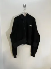 O007 ヴィンテージ ラッキーマルケ Bambi プリンティング クロップド フードジップアップ SIZE FREE