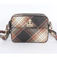 【お値下げ!】ヴィヴィアン ウエストウッド Vivienne Westwood ショルダーバッグ 4304006YU S001K D101 ダービー ブラウン TARTAN BROWN BLACK チェックレディース 【新品・本物】