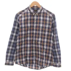 ポールスミスジーンズ Paul Smith JEANS チェックシャツ 長袖 M 紺 ネイビー /JS ■YHS7