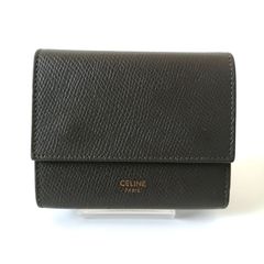 美品セリーヌ 二つ折り財布 がま口 ヴィンテージ ロゴ トリオンフ