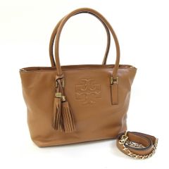 美品】トリーバーチ ブリテン スモール サッチェル 2way バッグ ムース 