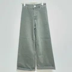 【216440】ZARA ザラ  デニムパンツ　ジーンズ　ストレート　コットン90％　サイズEUR　34  ・ オリーブグリーン