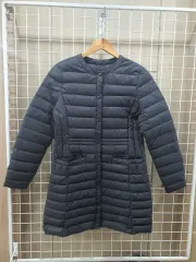 ブラック 軽量 ロング ダウン コート