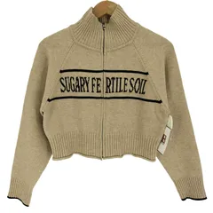 ワンアフターアナザーナイスクラップ one after another NICE CLAUP ニット セーター ジップアップロゴニット レディース FREE 