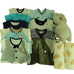 [TK]子供服 男の子 ベビー服 ロンパース 60-70cm / 小物 ヘッドガードクッション 寝返り防止クッション まとめ売り 11点セット