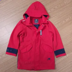 130 ニューバランス キッズ フード ジャケット レッド