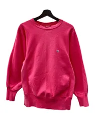 チャンピオン Champion 90s 90年代 刺繍タグ REVERSE WEAVE リバースウィーブ  USA製 ロゴ 刺繍 目付き トレーナー スウェット ワンポイント ピンク Mサイズ 104MT-2512