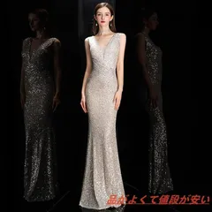 シルバードレス スパンコール セクシー タイト ロング ロングワンピース 二次会 パーティー イブニングドレス お洒落 大人っぽい