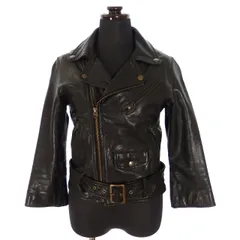 ビューティフルピープル beautiful people ダブルライダースジャケット ブルゾン 長袖 130 ブラック 黒 1980402401