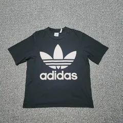 2XL adidas ファイヤーバード ビックロゴ 半袖Tシャツ (2465)