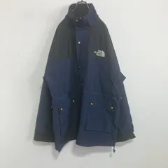 【GORE TEX】90s THE NORTH FACE ザノースフェイス　マウンテンジャケット　ゴアテックス　ドローコード　紺　XXL