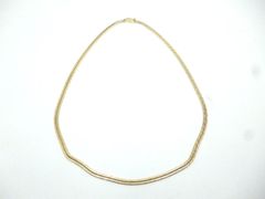 K18 スネークチェーンネックレス 13.4g 4mm幅 40cm - メルカリ