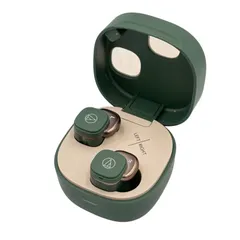 ■ audio-technica ATH-SQ1TW2 グリーン ワイヤレスイヤホン 本体 ケース付き