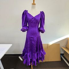 ロゼ花子 フラメンコ 衣装 ワンピース ドレス 水玉 ドット 白黒 ロゼ花子 フラメンコ 衣装 ワンピース ドレス 水玉 ドット 白黒