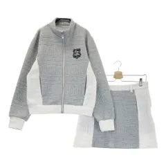 サイズ：2 KISS ON THE GREEN キスオンザグリーン  ジャケット スカート セットアップ  グレー系 [240101595749] ゴルフウェア レディース ストスト