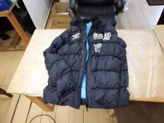 umbro アンブロ UMBRO フード付 グラフィック ダウンジャケット UCA4270A ヒートナビ メンズ Lサイズ 管理g0110