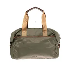 agnes b. アニエスベー ボストンバッグ  ロゴ刺繍 ナイロン    ブラウン レディース / 240001180606