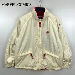 MARVEL COMICS FEATHER 90s 1996 vintage nylon puff jacket S マーべルコミックス フェザー ナイロン 中綿ジャケット ワッペン ヴィンテージ アメコミのサムネイル