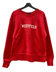 チャンピオン Champion 70s 70年代 単色タグ REVERSE WEAVE リバースウィーブ  USA製 Vintage ヴィンテージ WESTFIELD カレッジ 赤 スウェット プリント レッド Lサイズ 104MT-2515