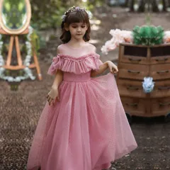 子供ドレス ロングドレス パーティー 子供 ピアノ 発表会 キッズ ロングドレス ドレス フォーマル ワンピース 女の子 子ども 服 キッズドレ