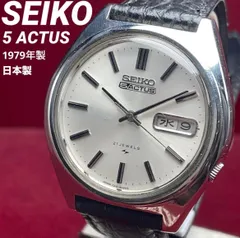 【稼働良】昭和48年製 セイコー5 アクタス SS セイコー ファイブアクタス SS メタリックブルーダイヤル 6106-8680
