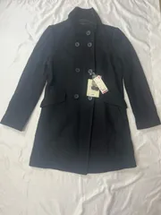 【223676】UNIQLO ユニクロ  未使用品！　ウールスタンドカラーコート　アウター　ウール100％　タグ付き　M  ・ ブラック