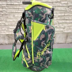 Riviera 迷彩キャディバッグ 青・オレンジ【中古】 Riviera 迷彩