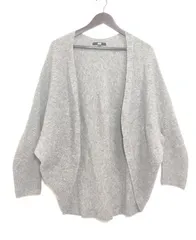 【224765】UNIQLO ユニクロ  461084 3Dスフレヤーンカーディガン　長袖　ニット　アクリル・ナイロン・毛混合　L  ・ グレー