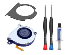 【数量限定】ElecGear Switch有機ELモデル本体交換用内部冷却ファン、ニンテンドースイッチOLED HEG-001 CPUヒートシンククーラー、サーマルコンパウンドペースト、ドライバーと修理ツールキット