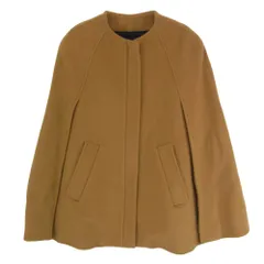 MSGM エムエスジーエム ノーカラー ウール ポンチョ ブラウン系 38【中古】のサムネイル