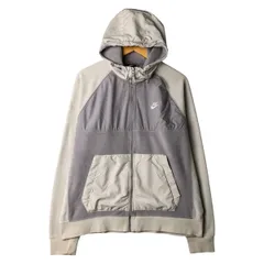 古着 ナイキ NIKE 切替 フリースフルジップパーカー レディースL相当/eaa607219