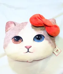 【226499】 ハローキティ　キャットキティクッション　リアルキティ　フェイスクッション　タグ付き