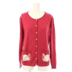 ギャラリービスコンティ GALLERY VISCONTI カーディガン ニット  半袖 ピンク L アンサンブル /LP ■GY58