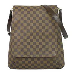 本物 ルイヴィトン LOUIS VUITTON LV ミュゼット ダミエ エベヌ ショルダーバッグ ポシェット ブラウン N51302 Musette ビトン バッグ 中古・