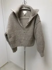 H&Mのハーフジップニット