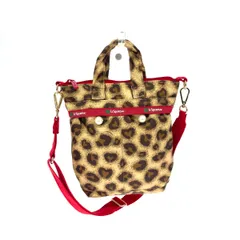 LeSportsac レスポートサックアトリエ ミニショルダーバッグ スモールヘルメットバッグ  レオパード パール ナイロン    ブラウン  / 240001180600 LeSportsac レスポートサックアトリエ ミニショルダーバッグ スモール