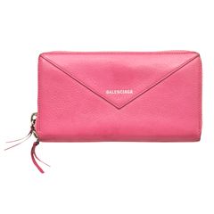 極美品・稀少色✨バレンシアガ 長財布 ペーパー マニ レター型