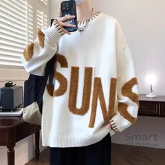 ニットセーター メンズ 厚手 ゆったり 学生向け カジュアル 秋冬 インナー トップス M260110-6