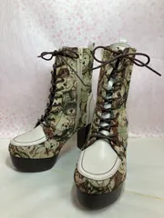 ♡新品未使用♡ 　 22.5cm　ヨースケ YOSUKE  　レディース 　レースアップブーツ　ショートブーツ   MY1388-260